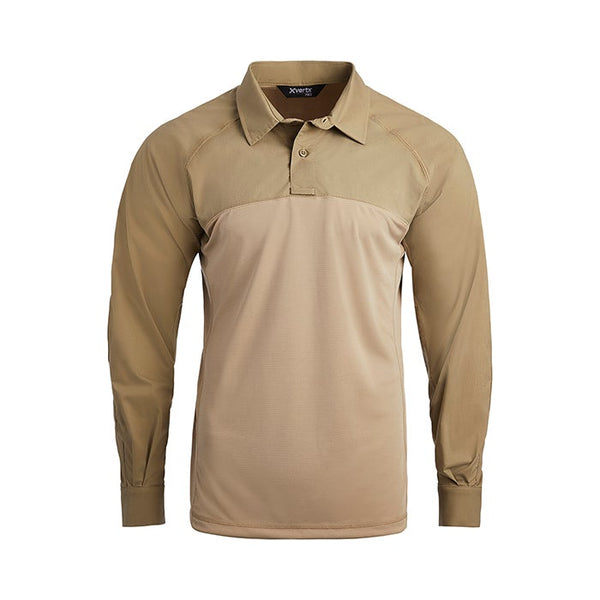 Uniform Works Canada Vertx Unisex Fusion Flex Hybrid Shirt - LS | DESERT TAN | VTX8255