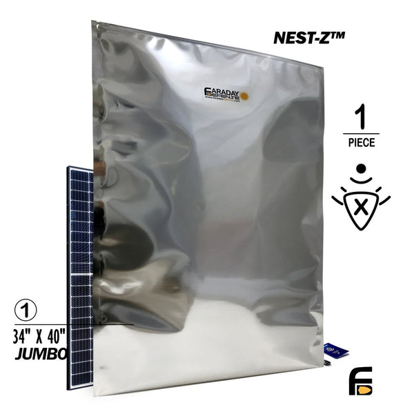 74278 FARADAY NEST-Z JUMBO - XXXL Faraday Bag, ESD/EMP, Heat Seal, 40db 34"x40"